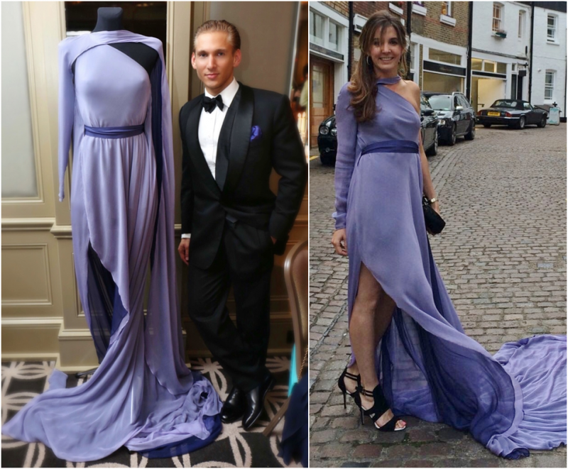 The Amethyst Gown from the new Spring-Summer 2017 Couture Collection by Marcin Lobacz ( worn by H.R.H. Princess Tessy of Luxembourg for the Big Dutch Masters Art Gala)