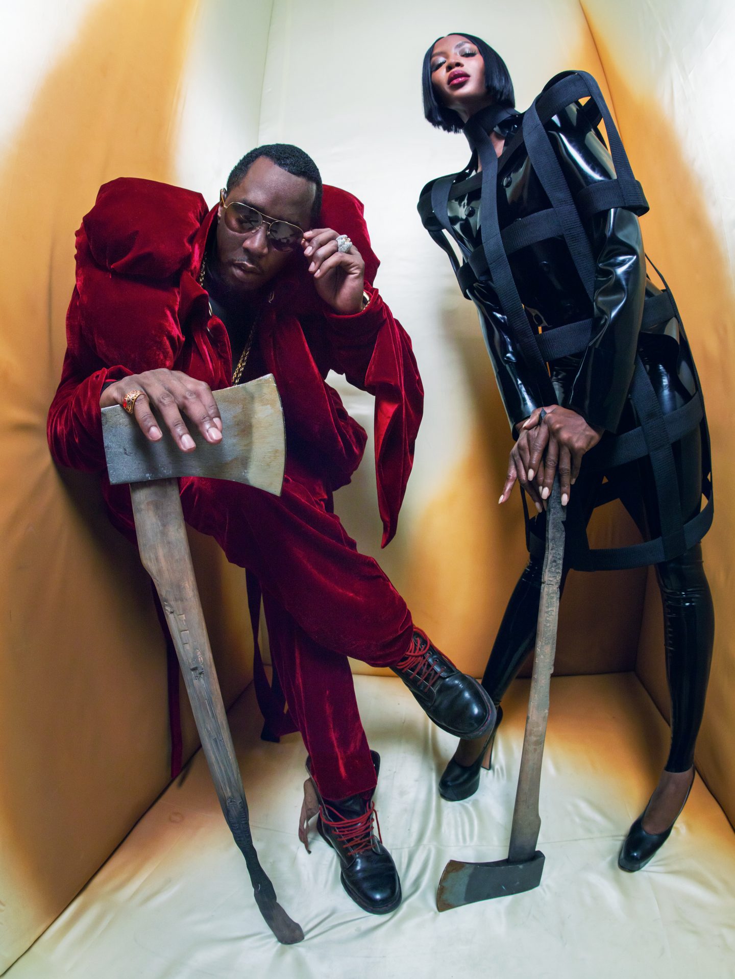 NAOMI CAMPBELL & SEAN DIDDY COMBS © Pirelli Kalender 2018, Tim Walker