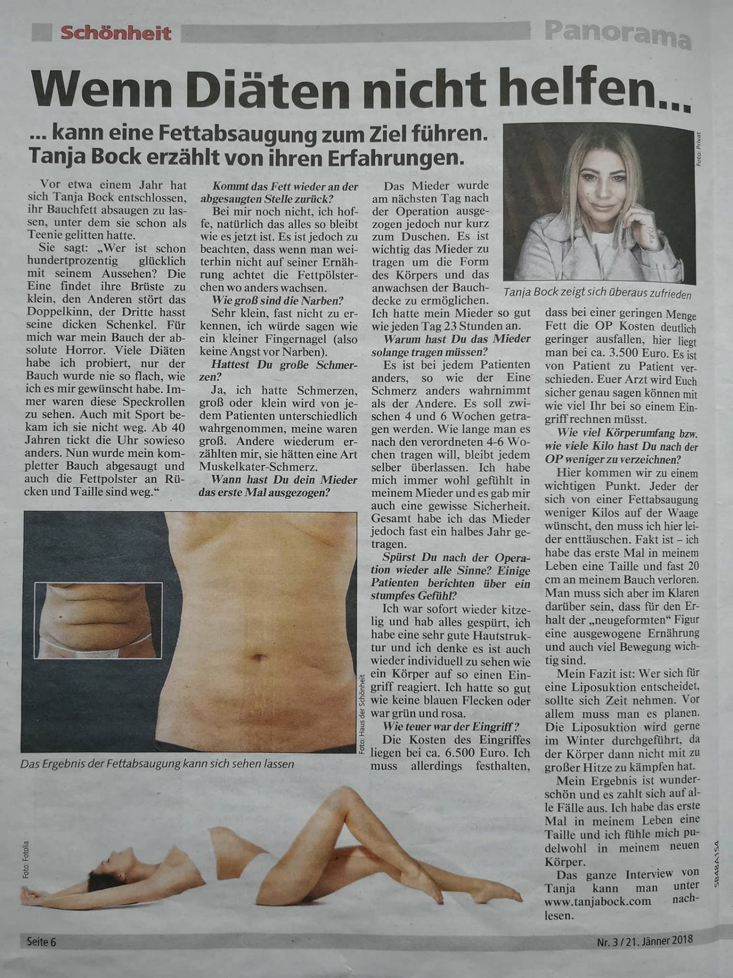 Interview Tanja Bock Kronen Zeitung