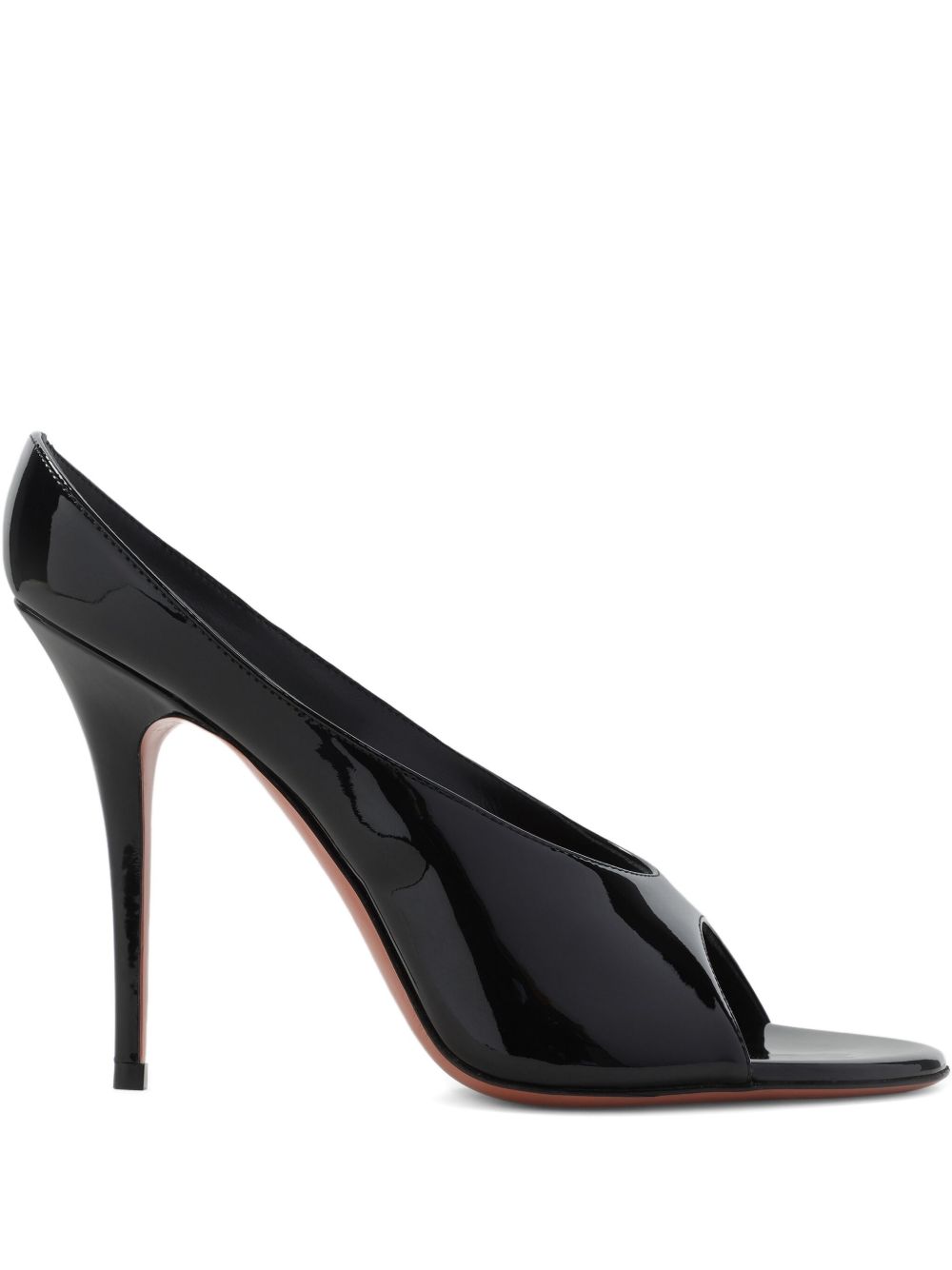 Amina Muaddi 105mm leather sandals