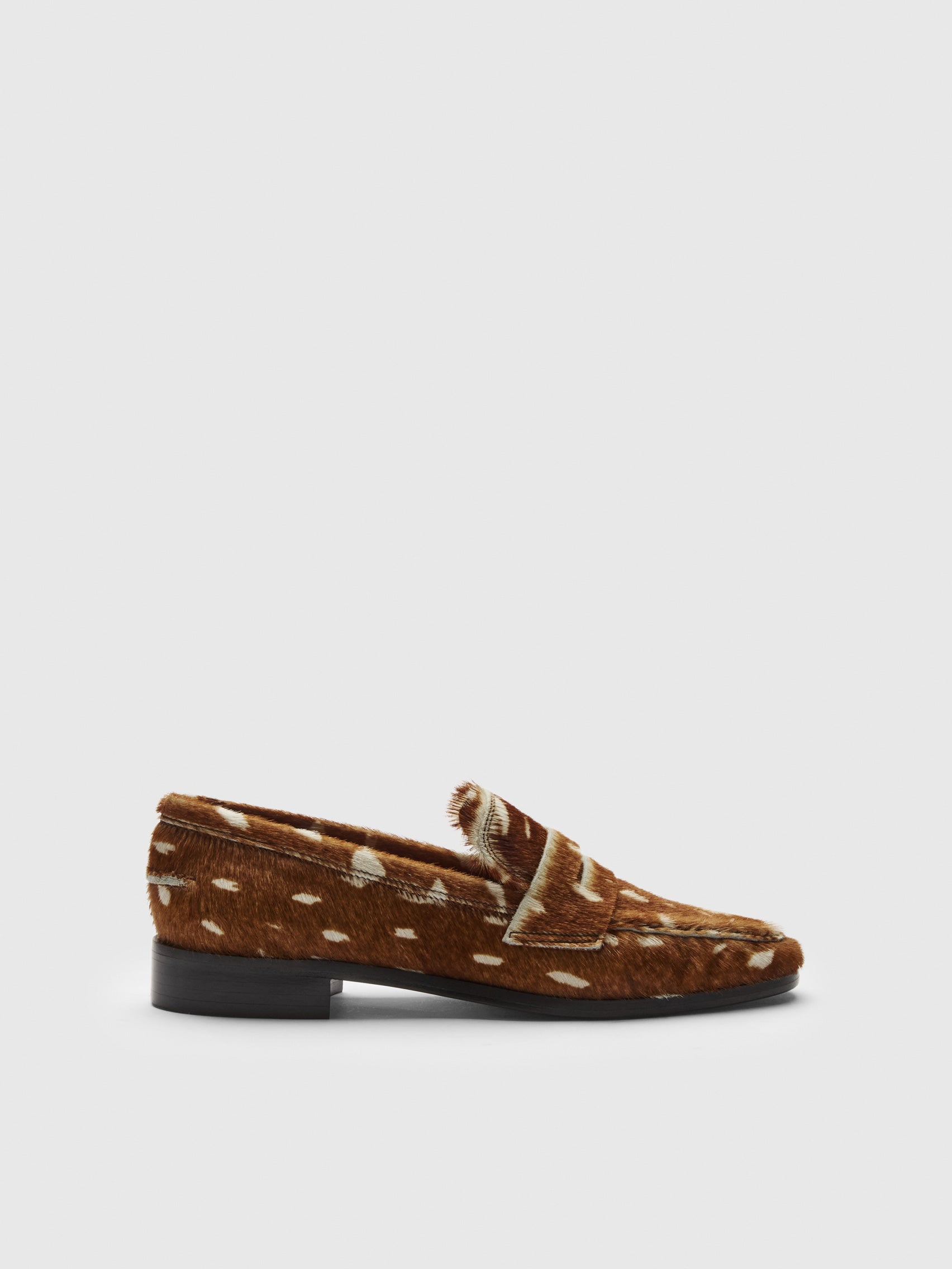 ATP Atelier Airola Cannella printed cerbiatto loafers