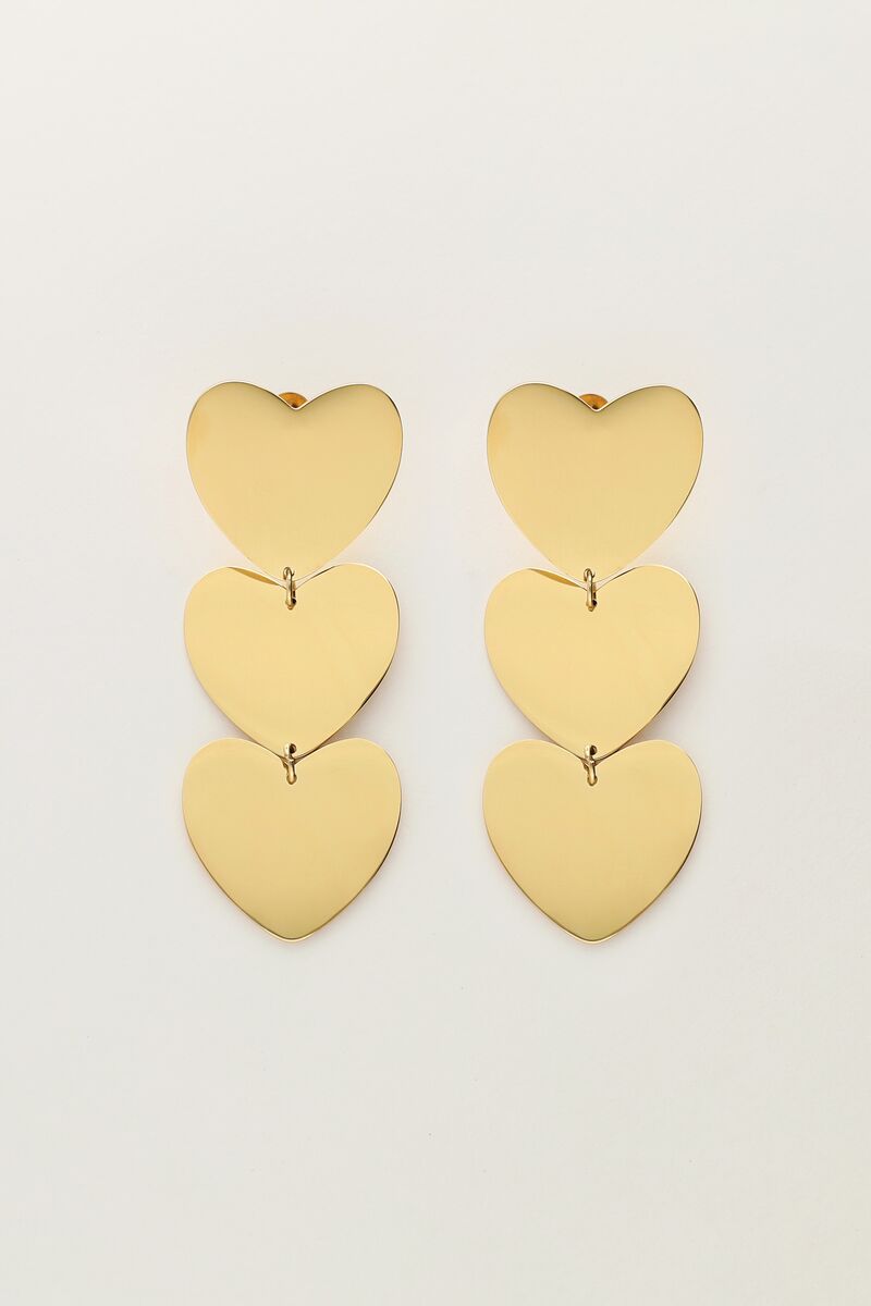 My Jewellery statement heart earrings