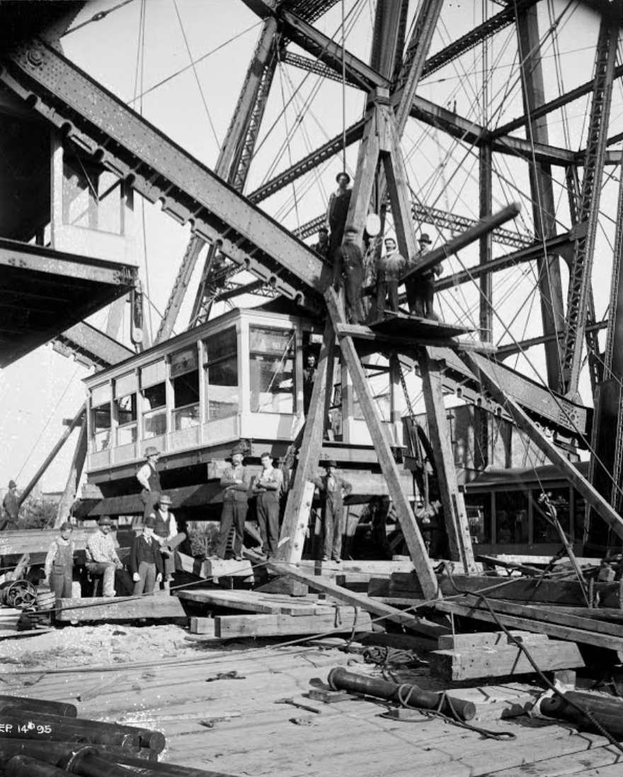 Historic Ferris Wheel Detail Chicago