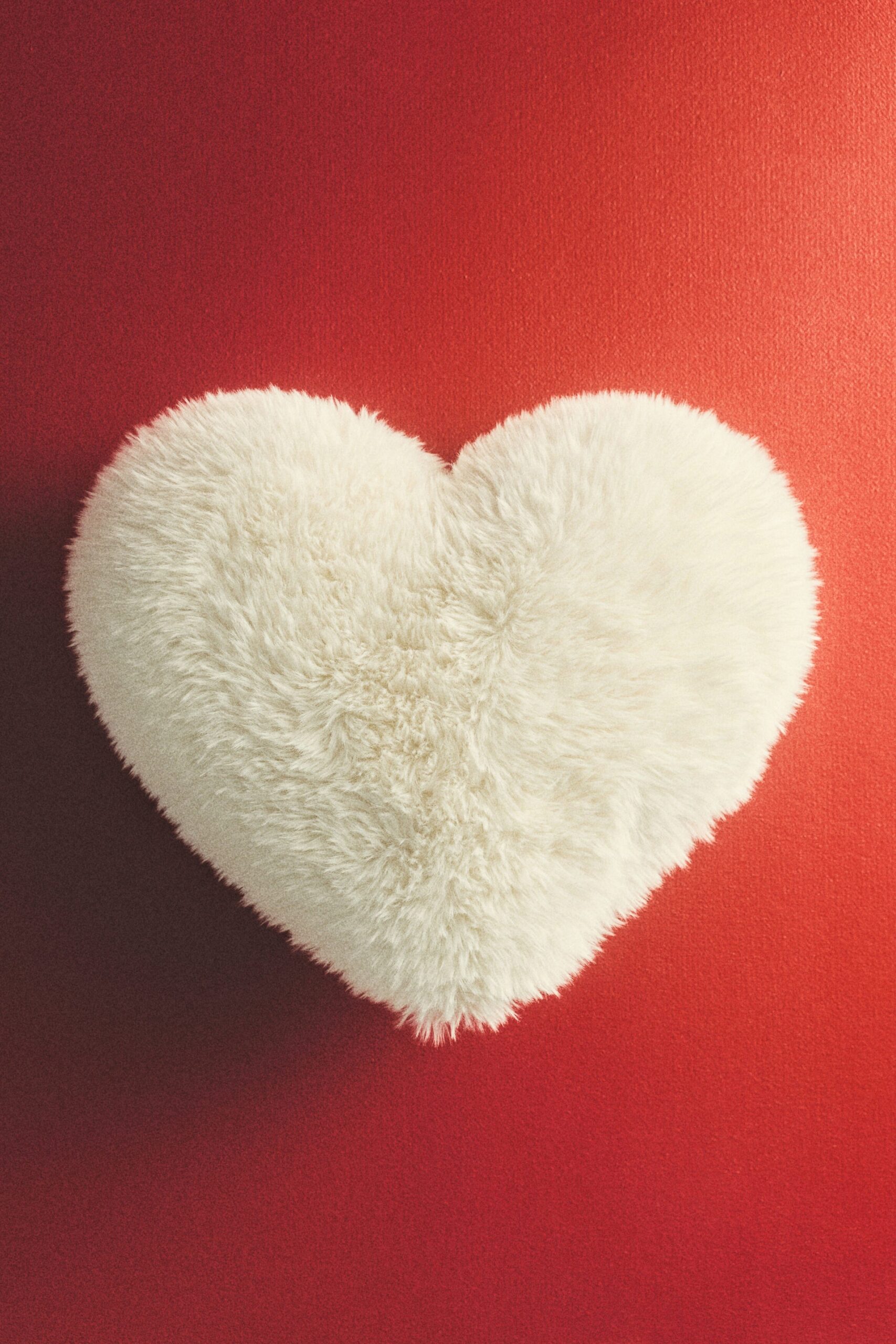 Fluffy Heart Cushion H&M