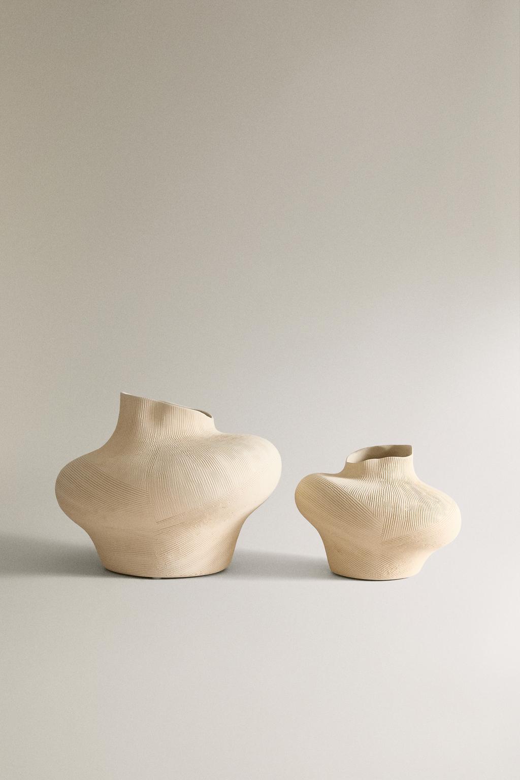 Irregular ceramic vase