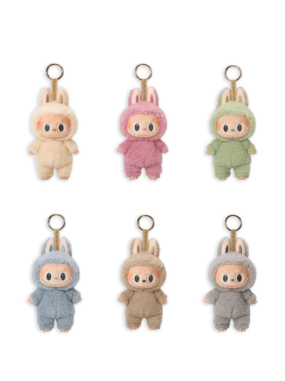 Pop Mart Labubu Exciting Macaron charm set in pastel tones
