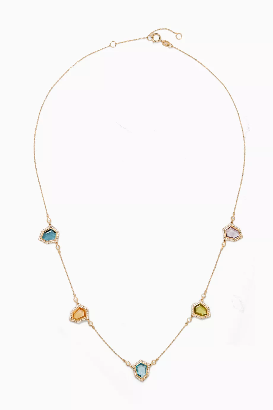Springs Rosette Necklace in 18kt Yellow Gold