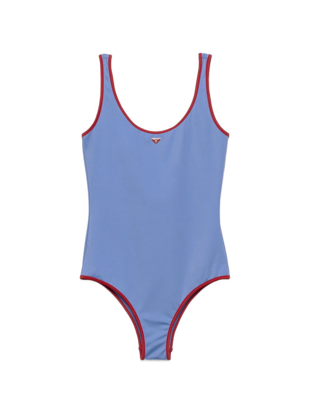 Prada jersey swimsuit in soft blue