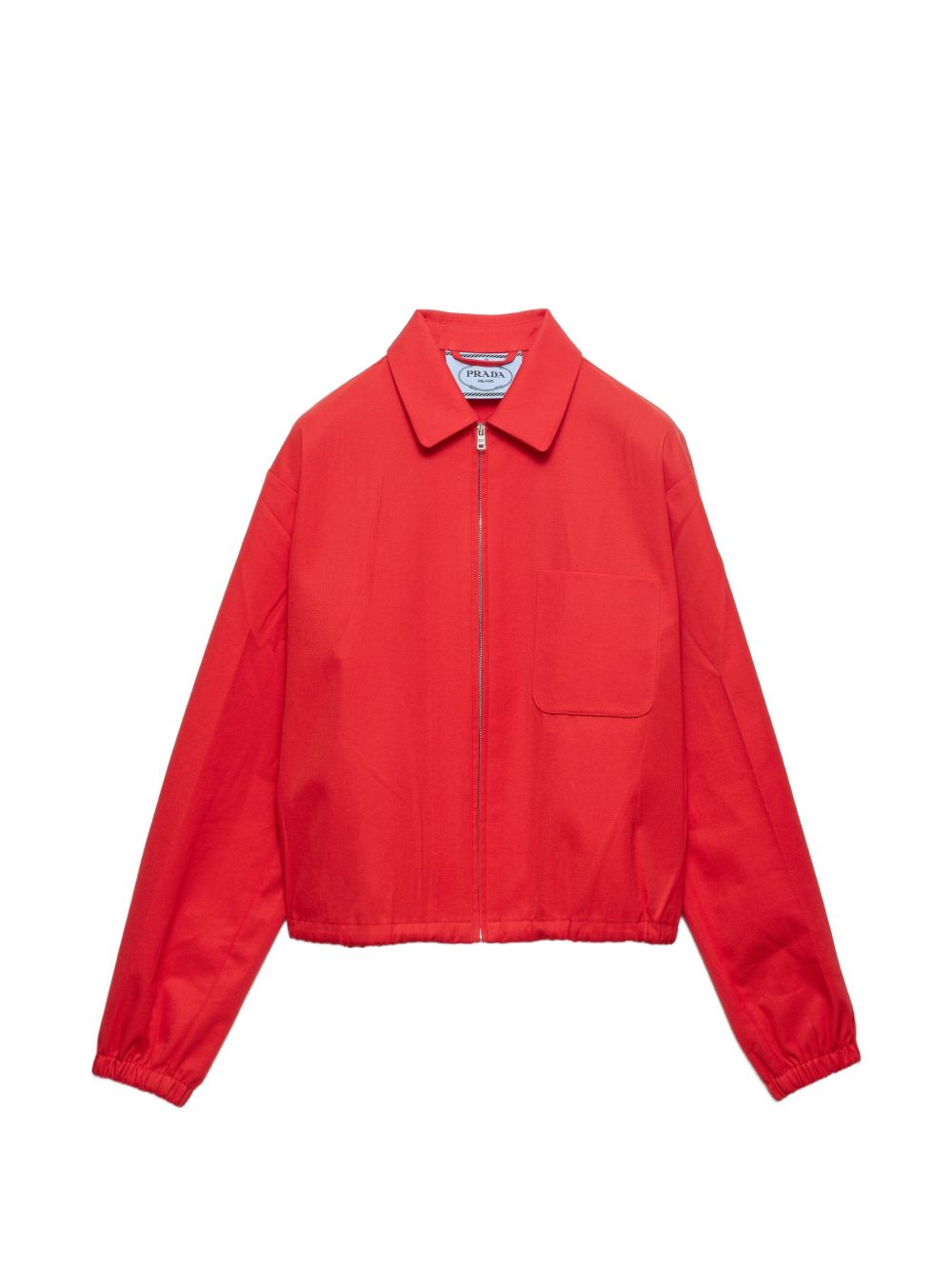 Prada red gabardine jacket