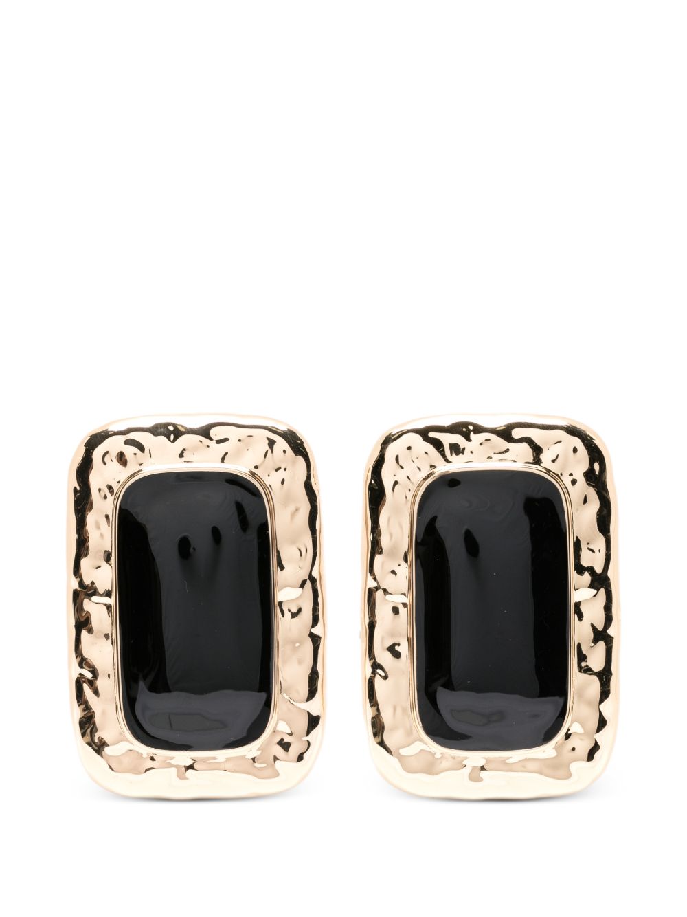 Self-Portrait rectangular-shape earrings