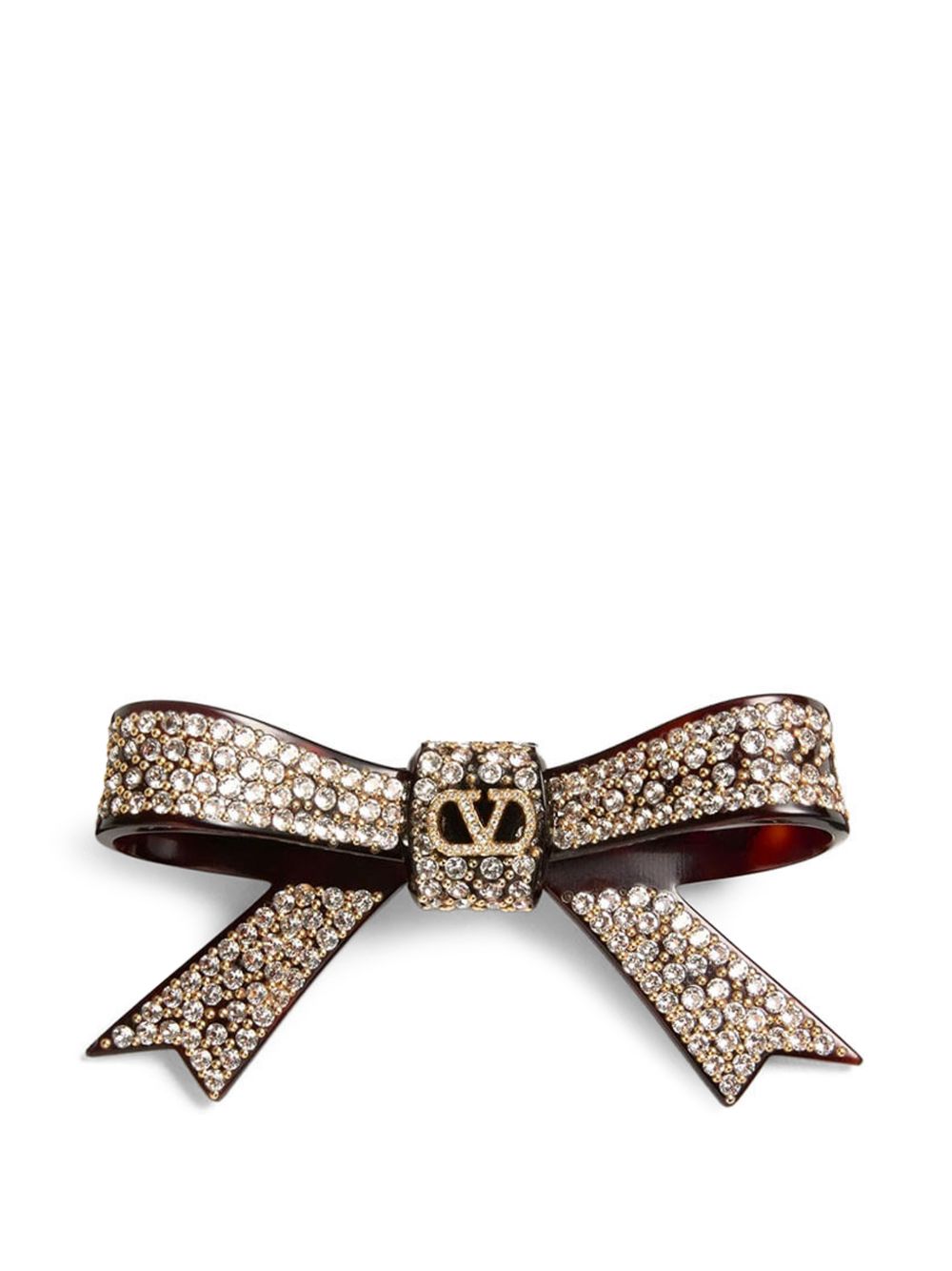 Valentino Garavani Crystal Bow Hair Clip