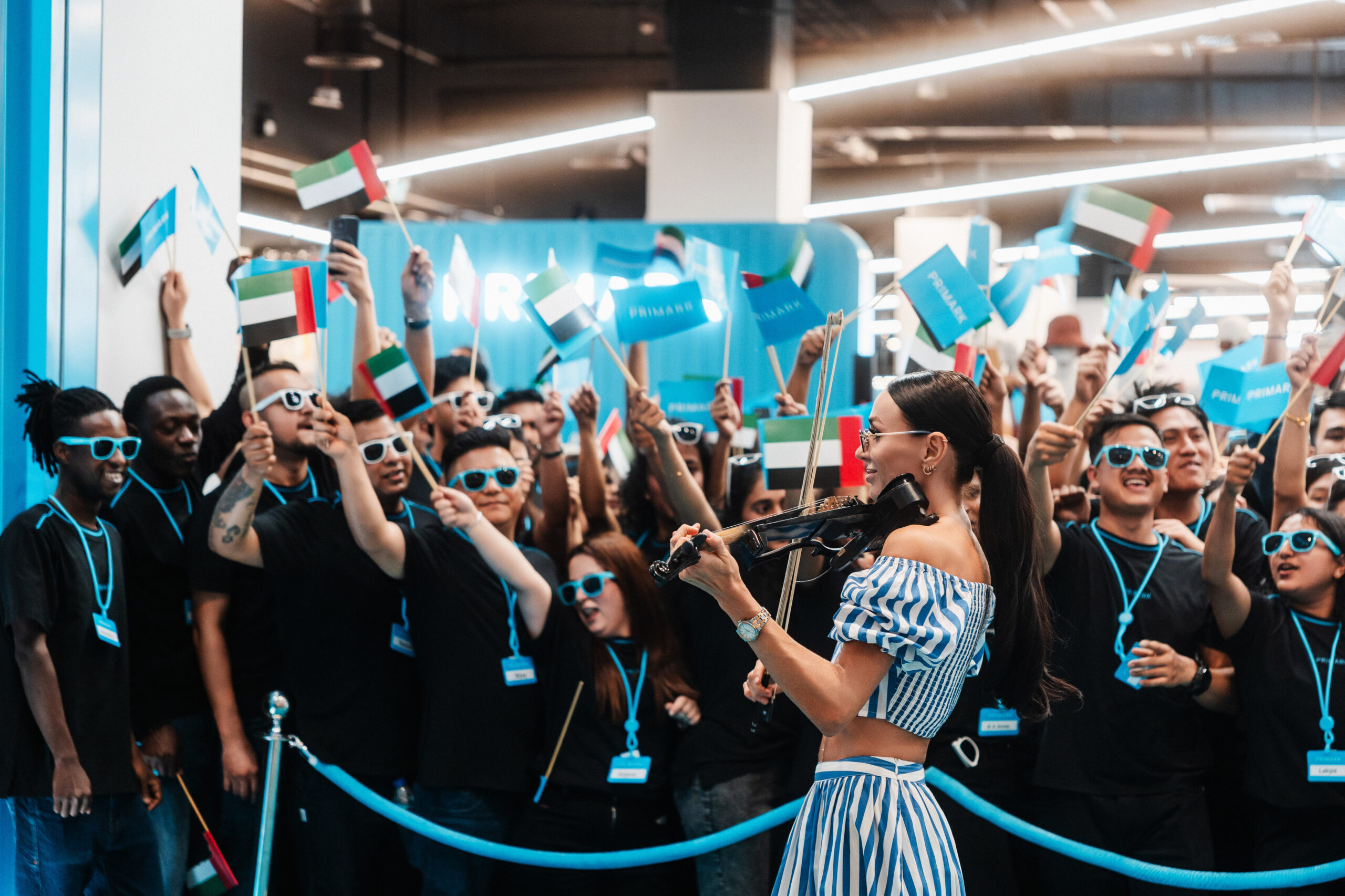 Opening day atmosphere at Primark Mall of the Emirates