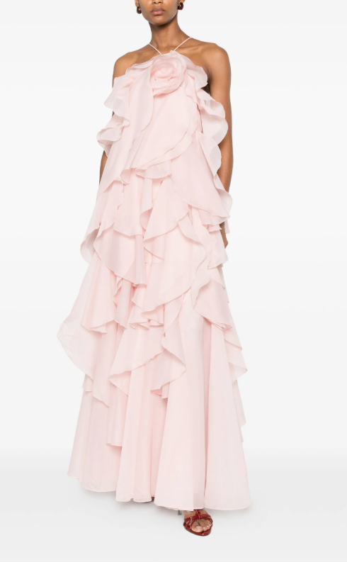 Aje ruffled layered maxi dress