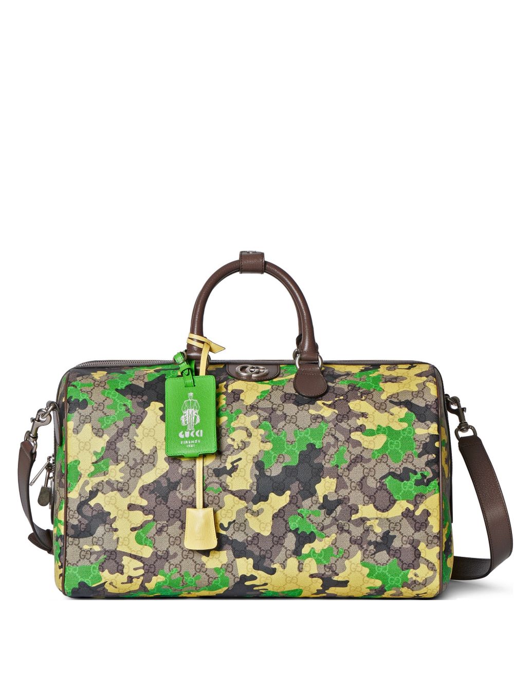 Gucci GG camouflage travel bag