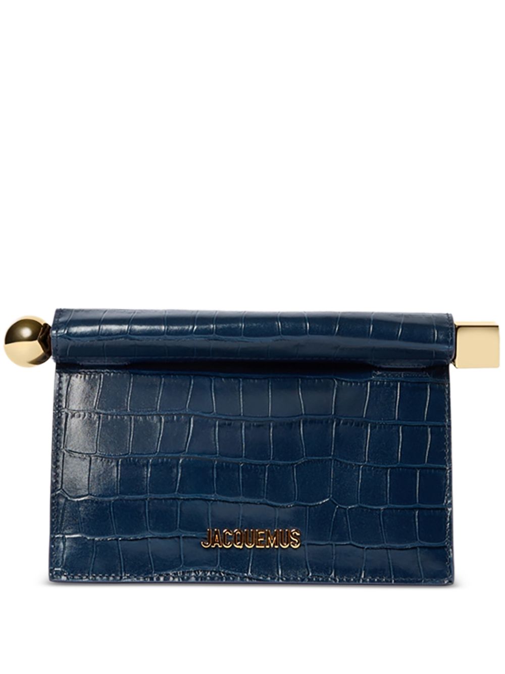 Jacquemus Rond Carré Croc Clutch