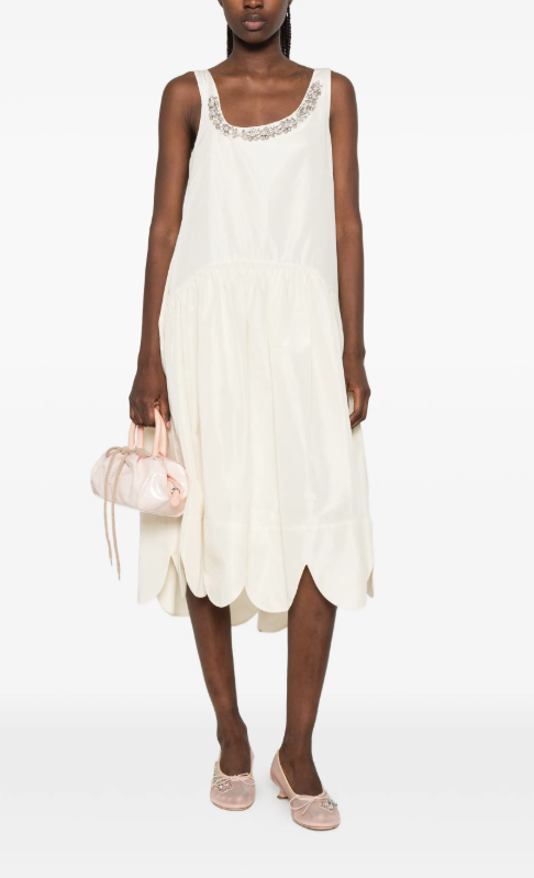 Simone Rocha crystal embellished midi dress