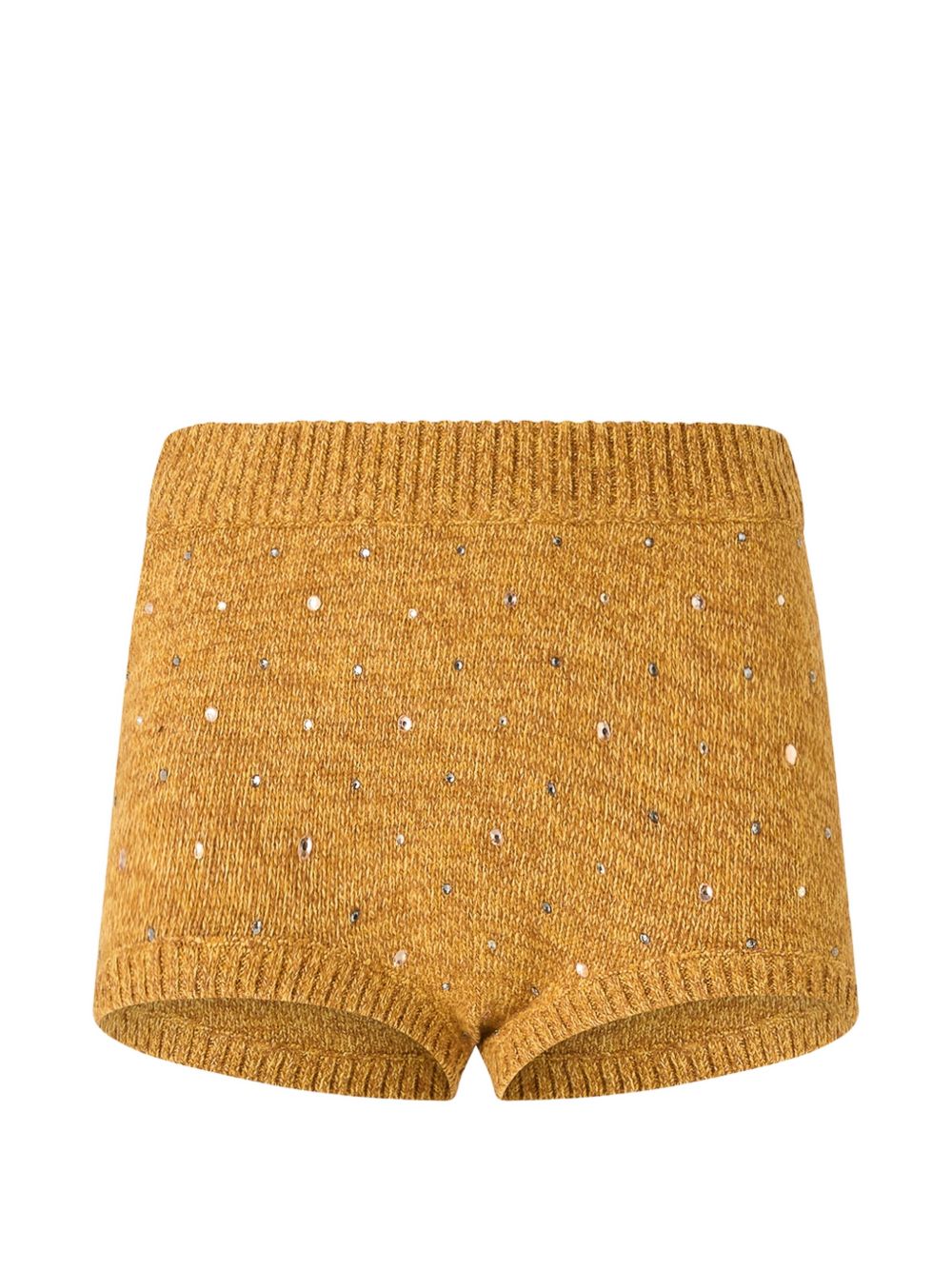 PINKO crystal embellished knit shorts