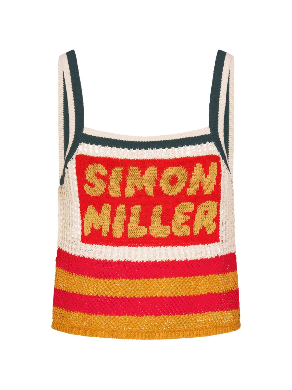 Simon Miller Dibby crocheted cropped tank top for a luxury summer fashion edit