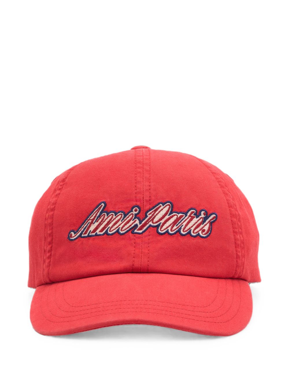 AMI Paris cotton cap with embroidery