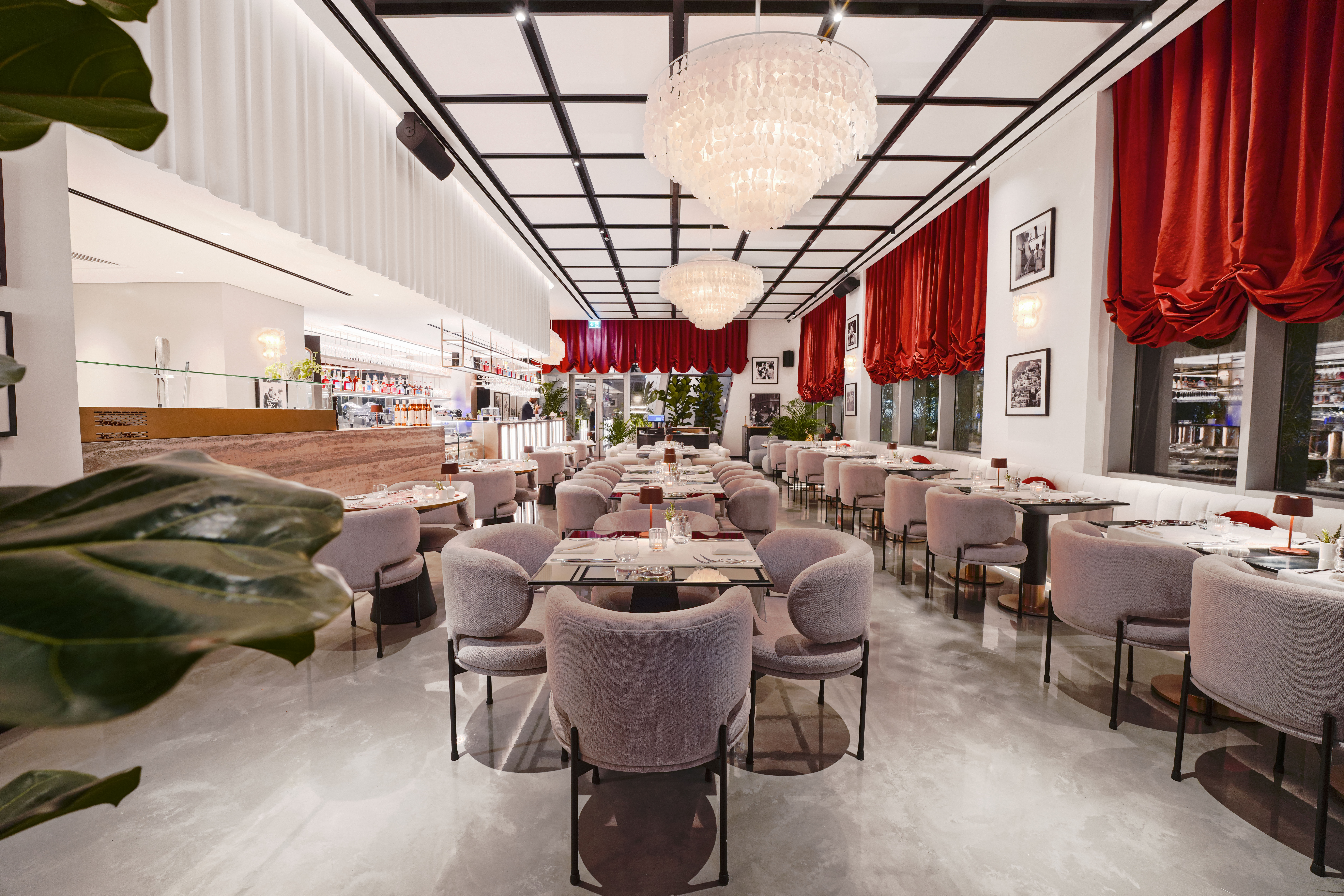 Lunarossa Dubai Italian restaurant interior in Business Bay