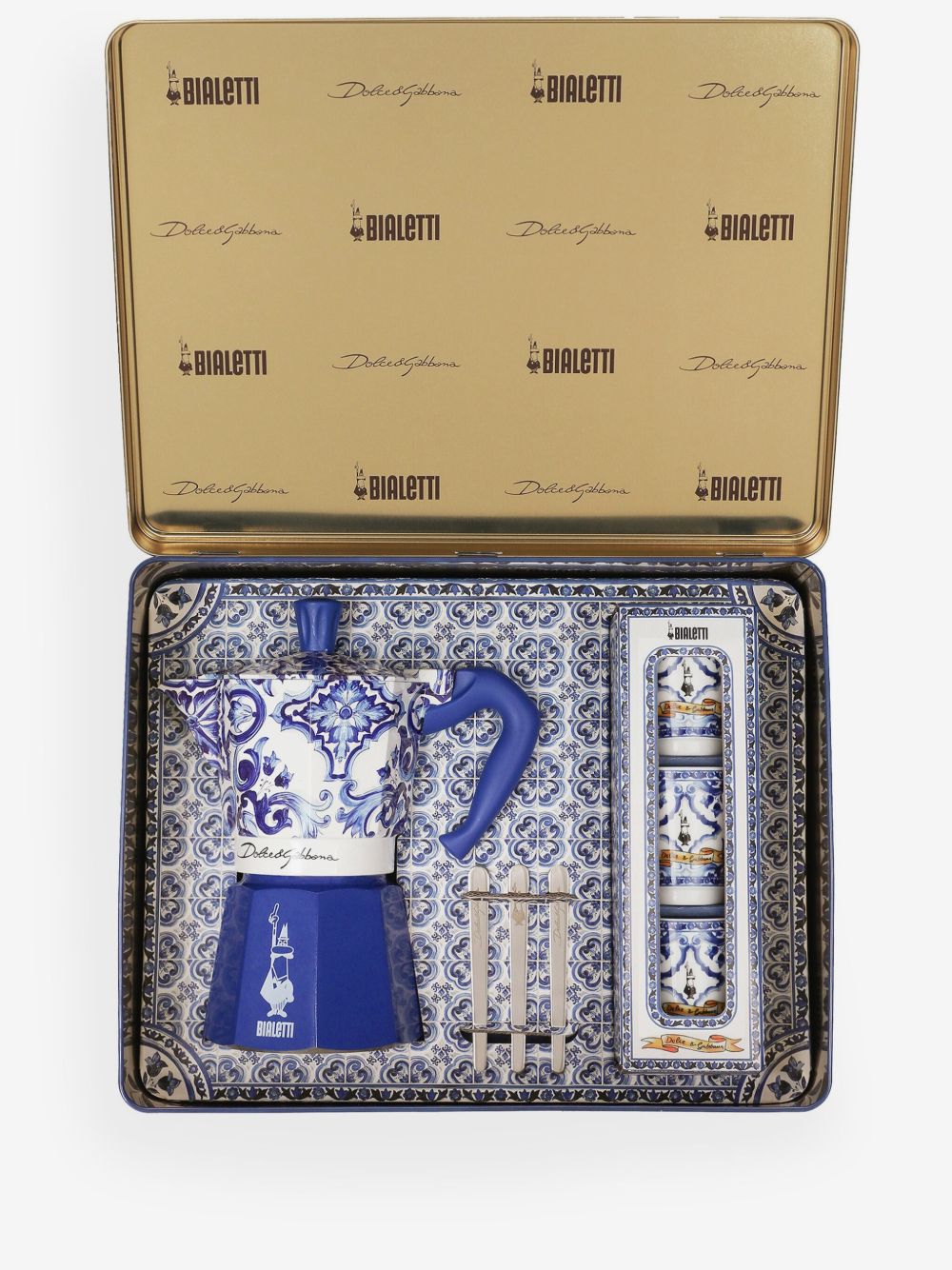 Dolce and Gabbana Bialetti large Moka box six piece coffee set