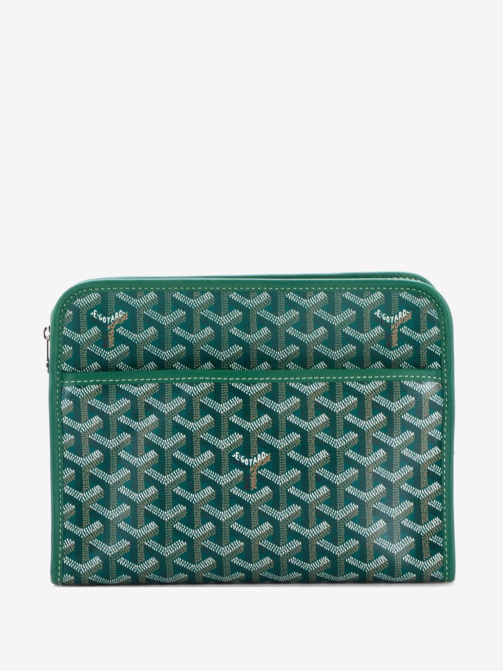 Green Goyard Pre-Owned Jouvence Toiletry Pouch MM in coated canvas