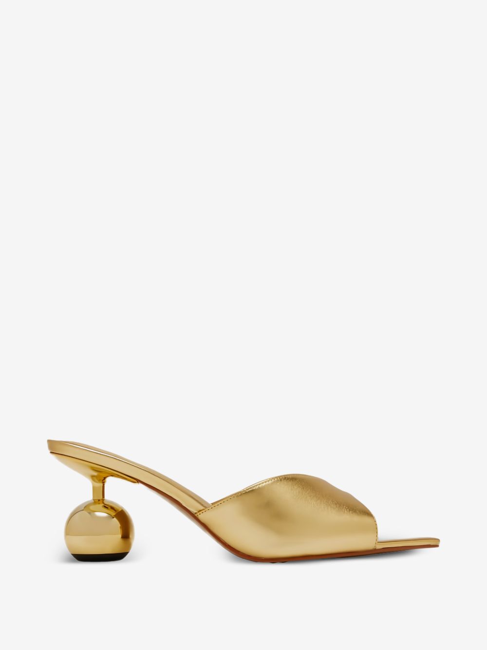 JW Pei Ellie metallic mules selected for Dubai luxury fashion