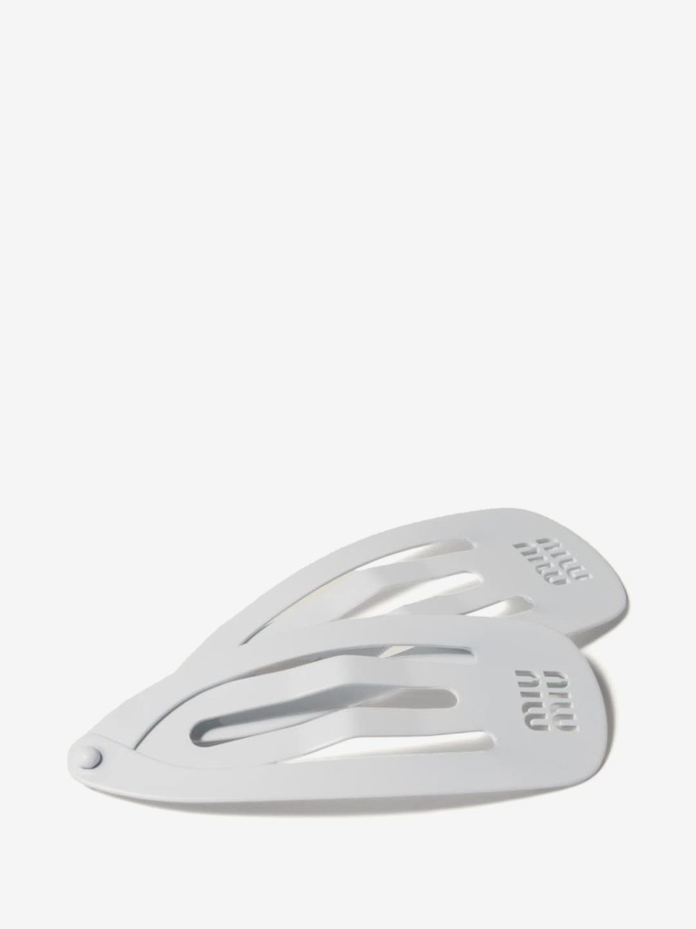 Miu Miu metal hair clips selected for Dubai hair accessories