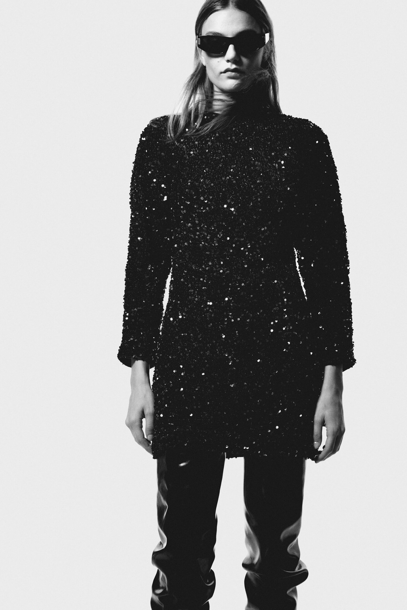 Black sequined mini dress from H&M AED 90