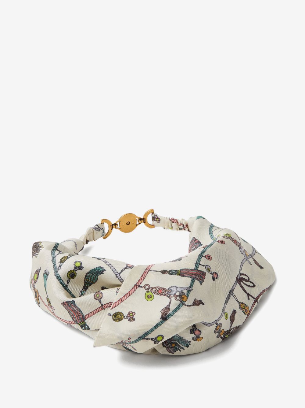 Versace printed silk-twill headband in the Dubai hair accessories edit