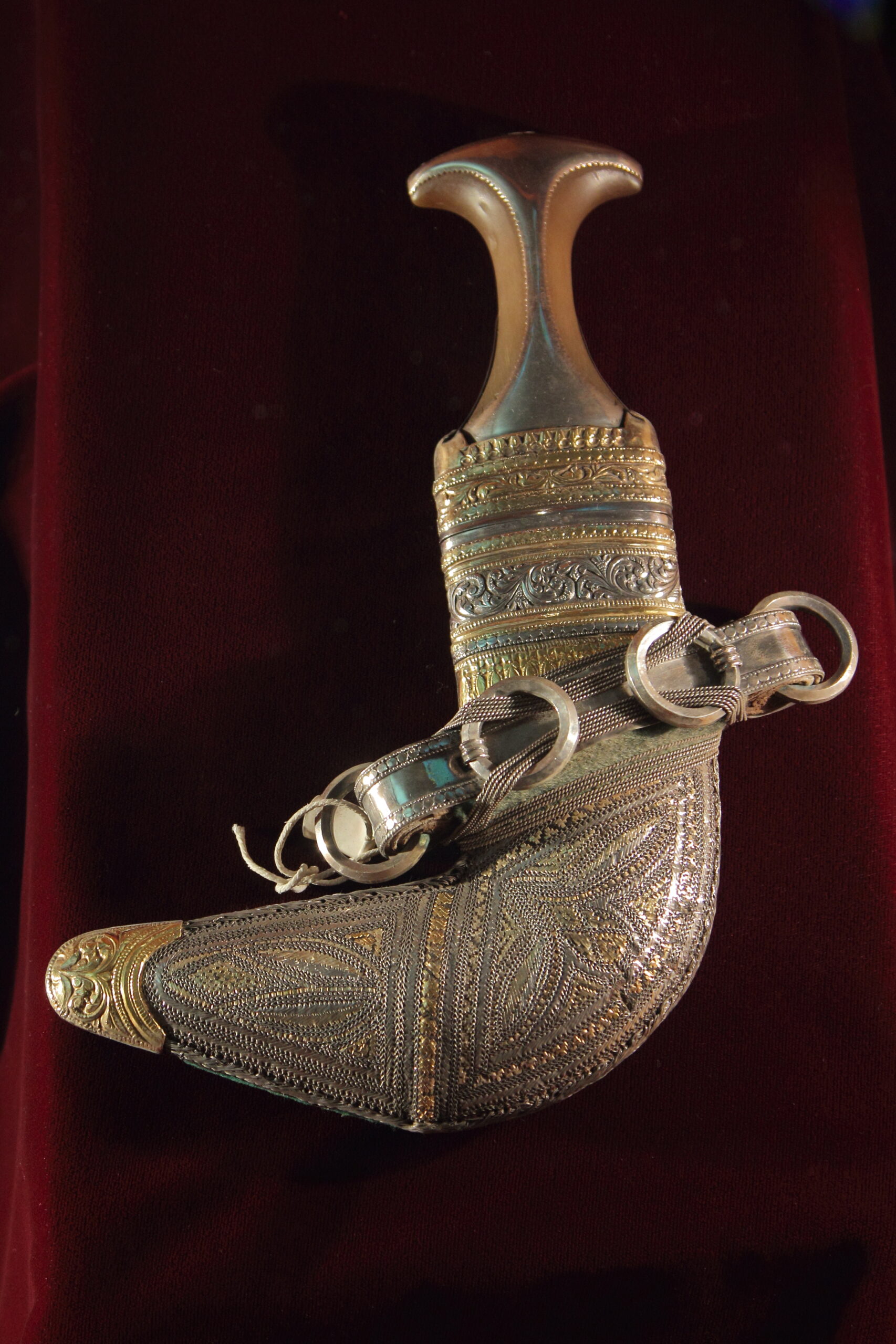 Traditional Omani khanjar at Bait Al Zubair Museum Muscat