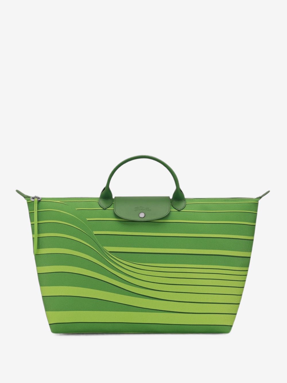 Green Longchamp Le Pliage Collection S travel bag selected for the TBM edit