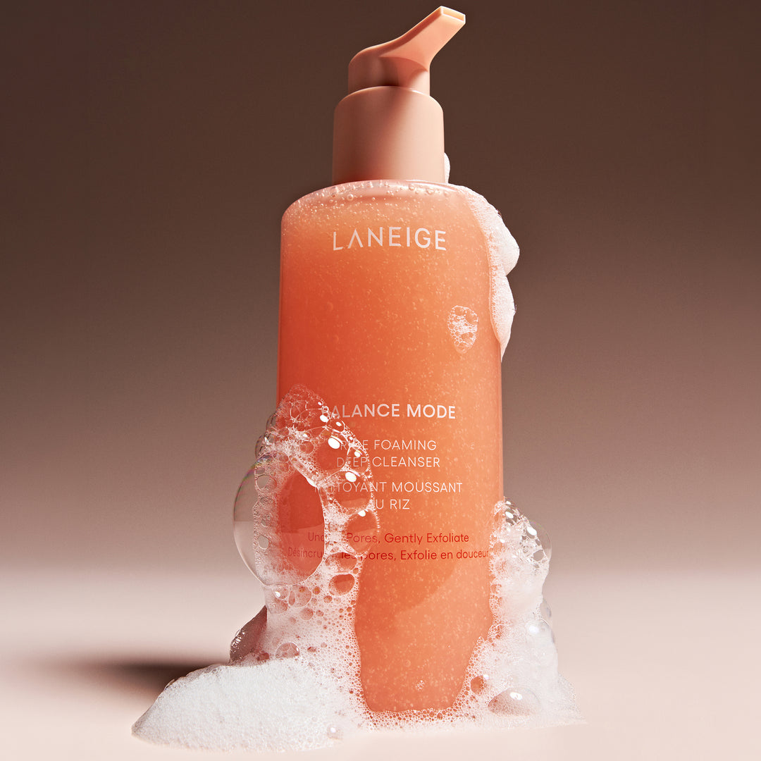 Laneige Balance Mode Micro-Foaming Rice Cleanser — Korean skincare at Sephora UAE