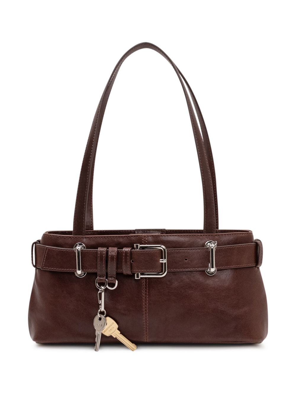 Osoi Mini Brocle brown leather shoulder bag at FARFETCH