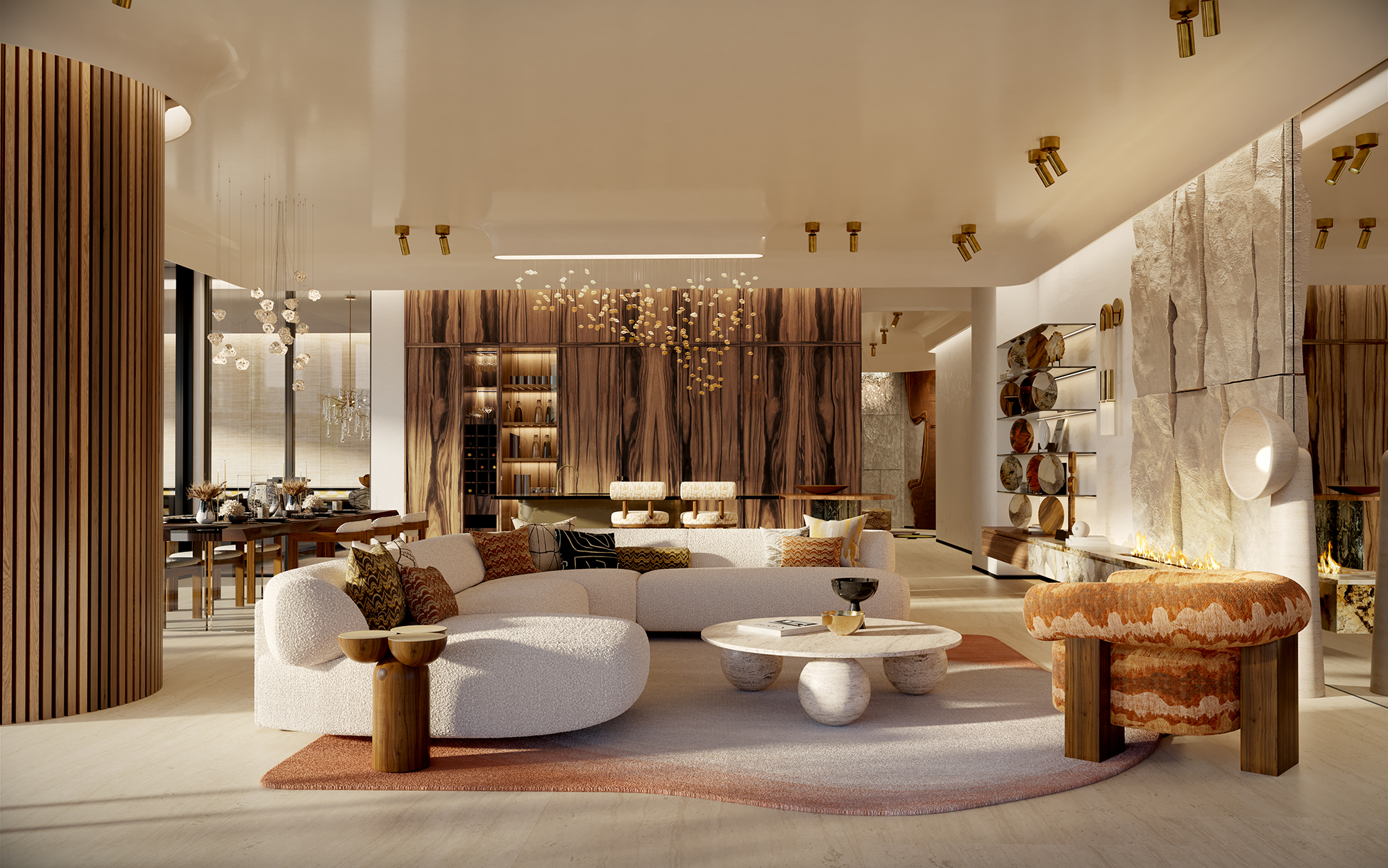 EYWA Tree of Life — contemporary residence interior rendering