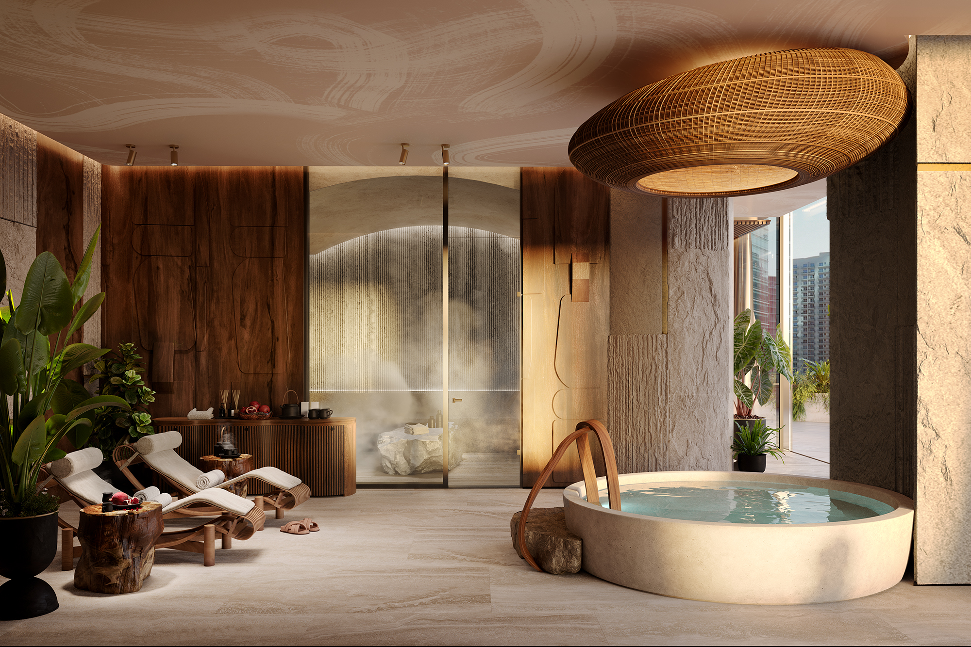 EYWA Tree of Life spa architectural rendering