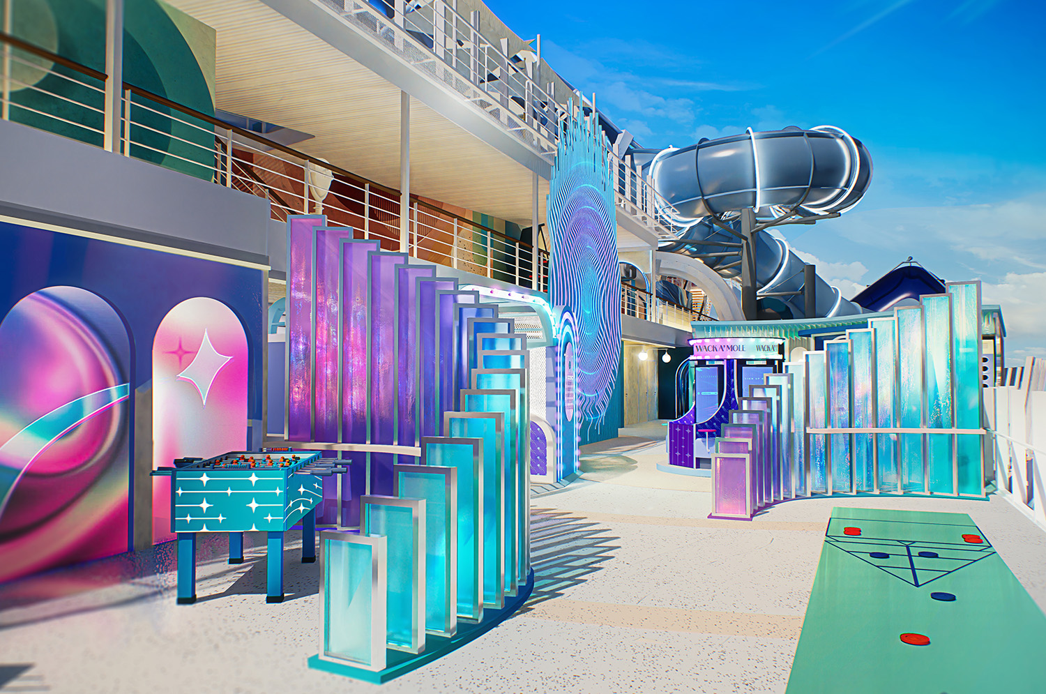 Carnival-inspired Bella Midway family experience aboard Norwegian Bella