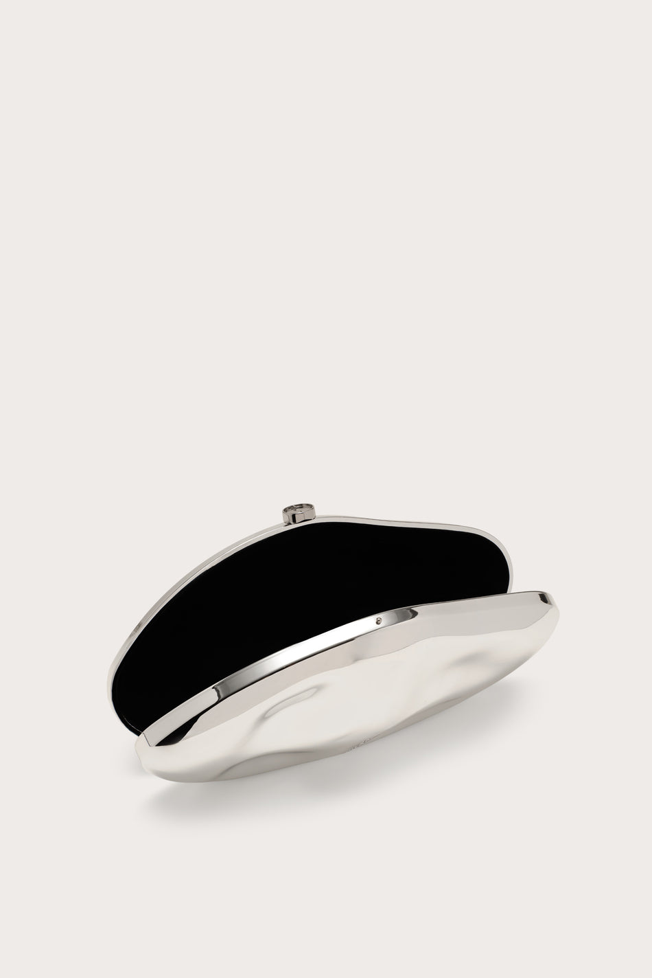 CULT GAIA Caldera Clutch in Silver — product and styling photograph 5