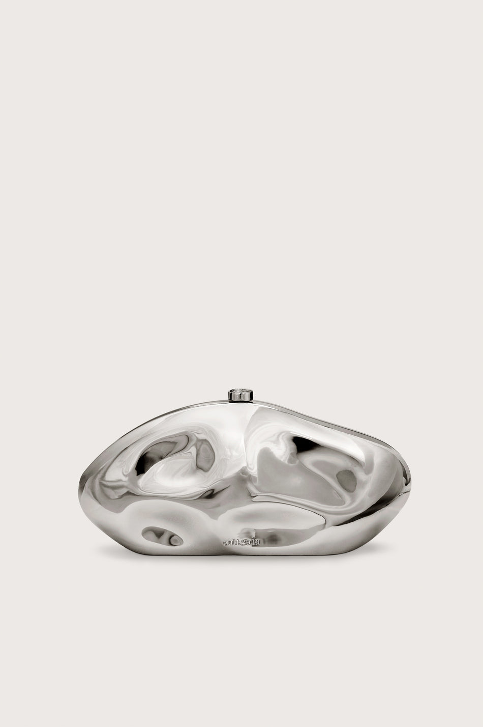 CULT GAIA Caldera Clutch in Silver — hero view