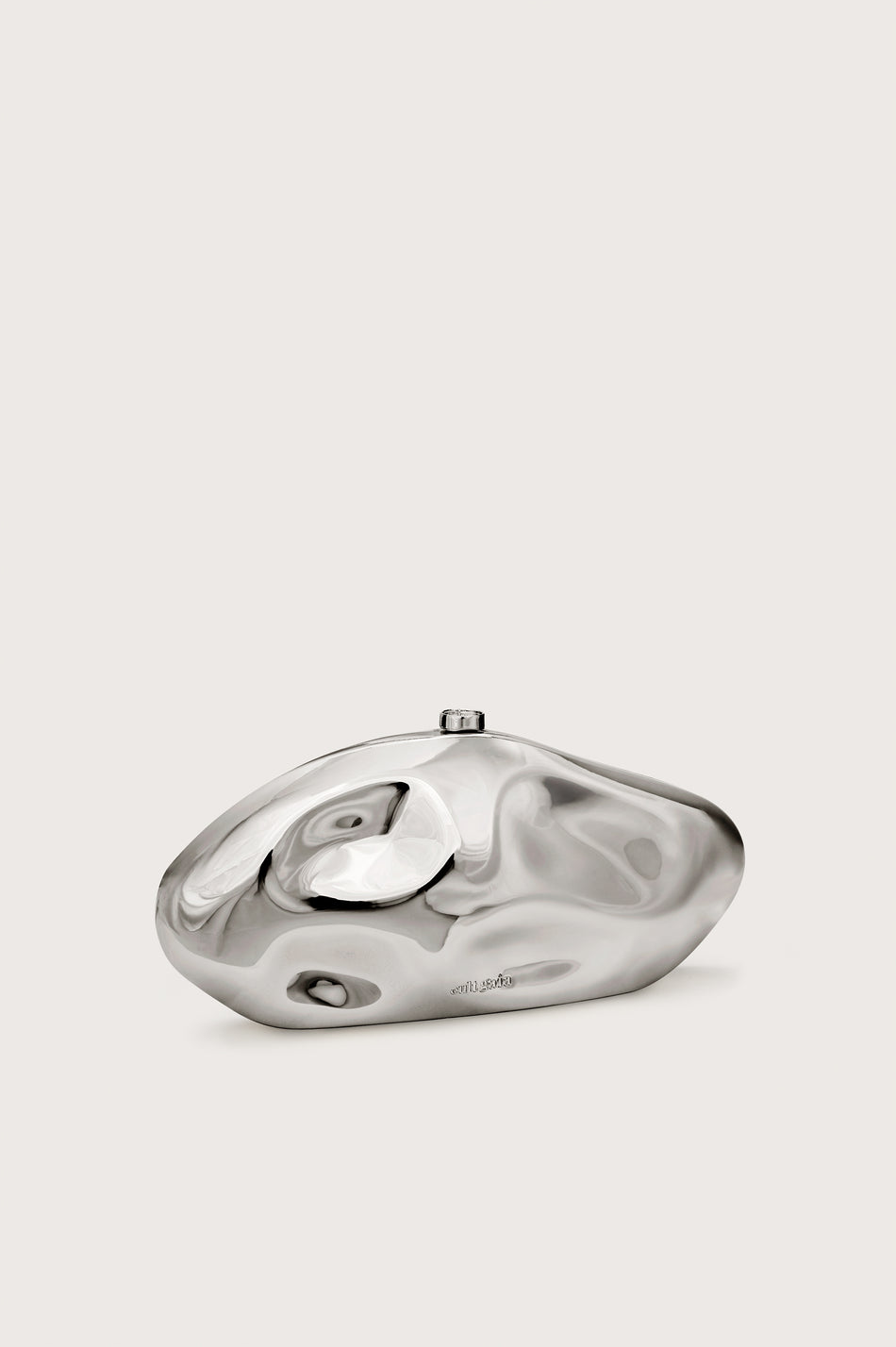 CULT GAIA Caldera Clutch in Silver — product and styling photograph 2