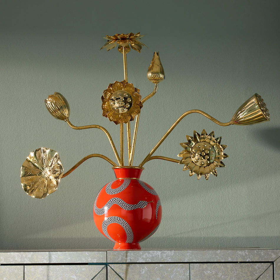 JONATHAN ADLER Eden Round Vase — product and styling photograph 2