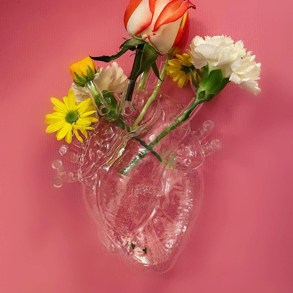SELETTI Love in Bloom Glass Vase — product and styling photograph 5