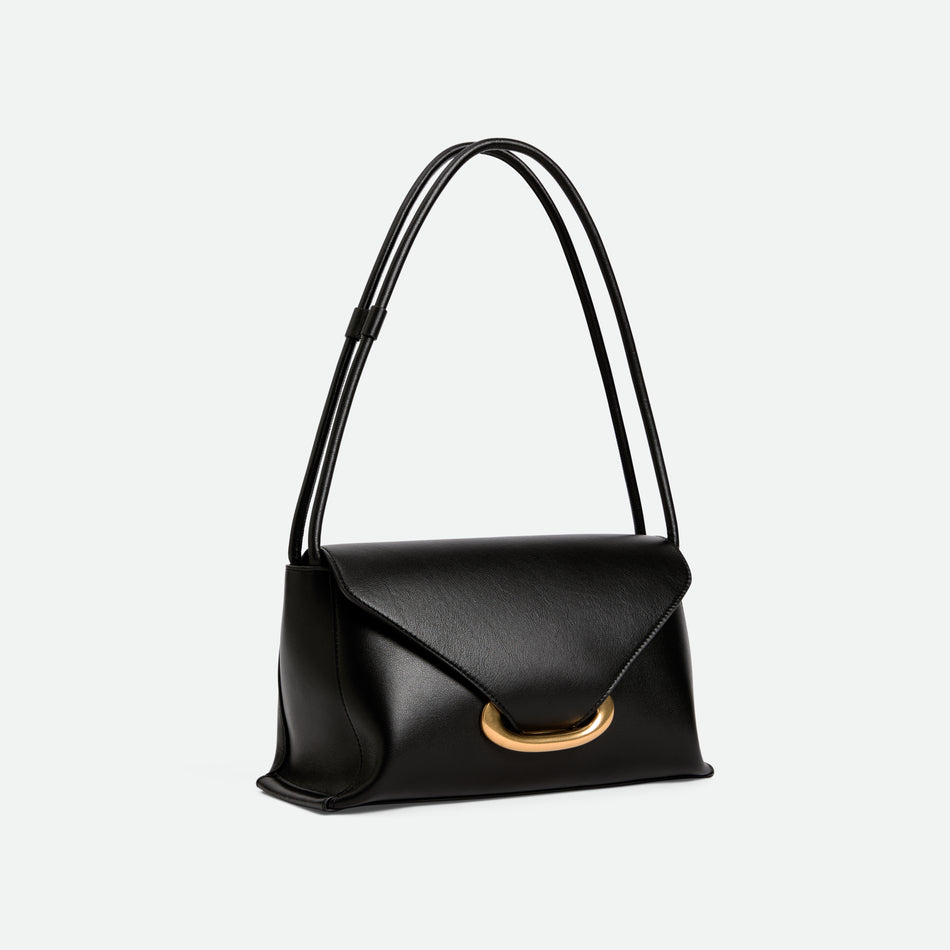 WANDLER Veneto Black Leather Bag — product and styling photograph 4