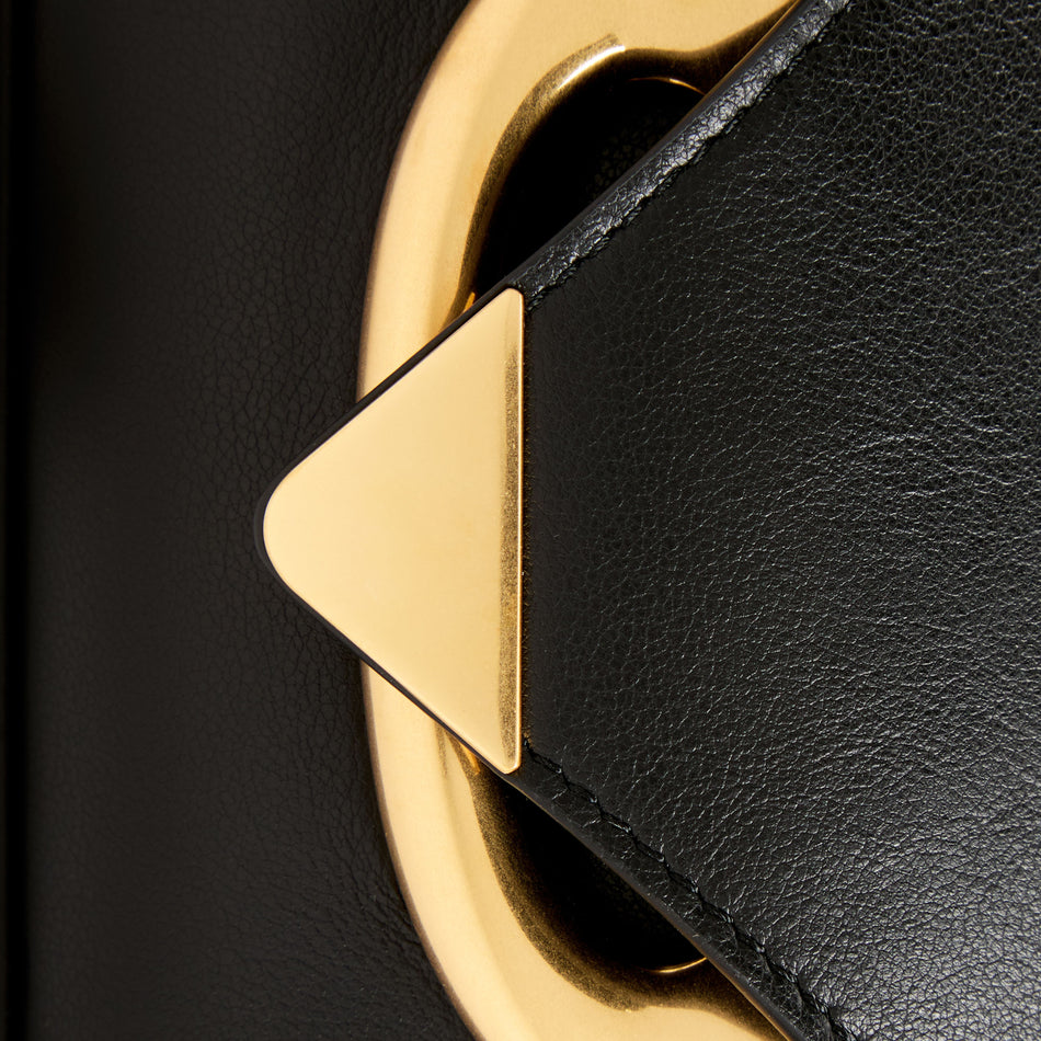 WANDLER Veneto Black Leather Bag — product and styling photograph 7